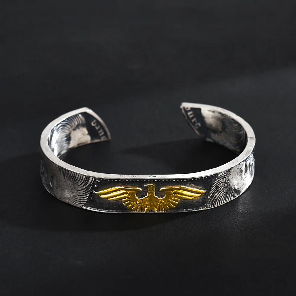 German Mark Silver Coin Bangle/Ring