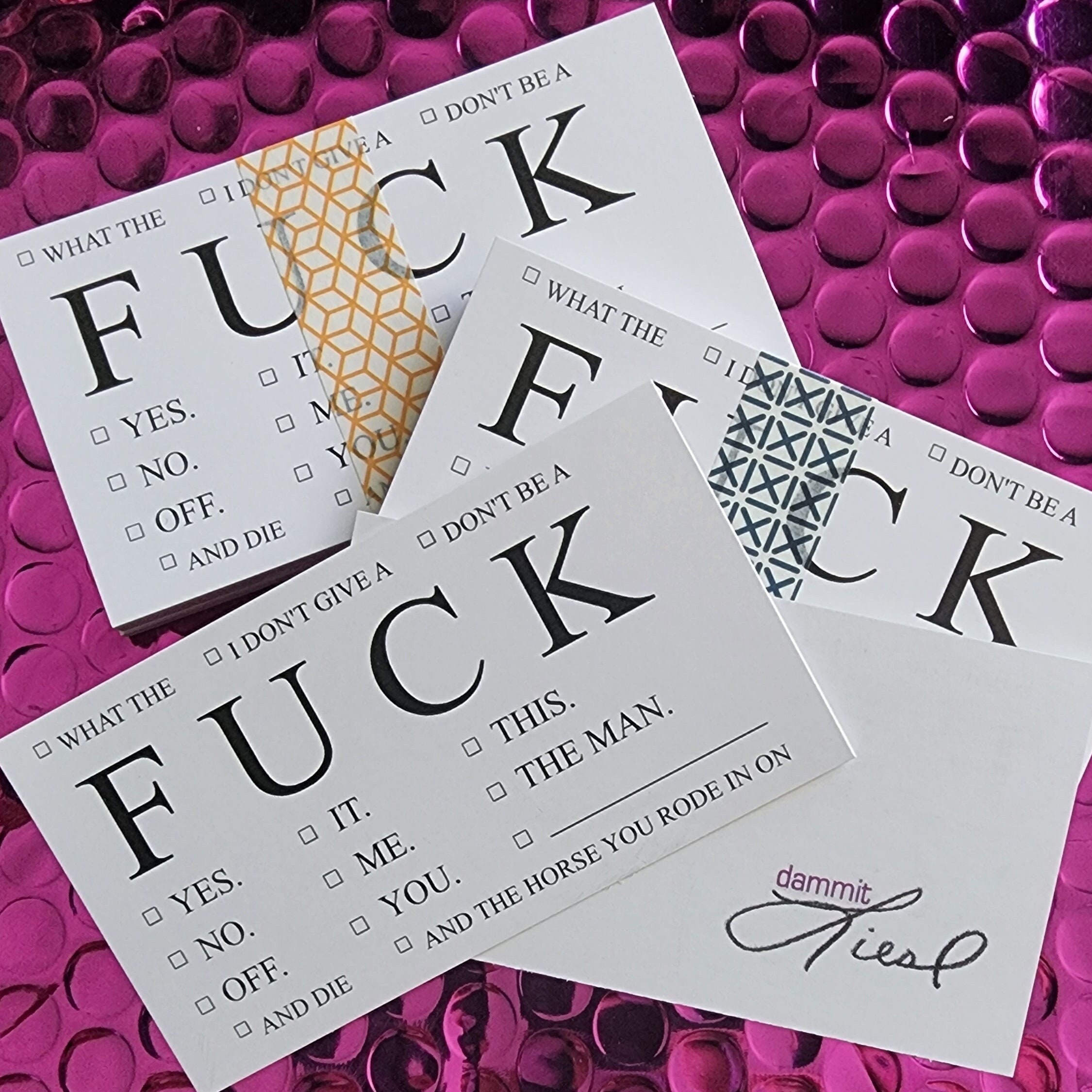 FUCK cards