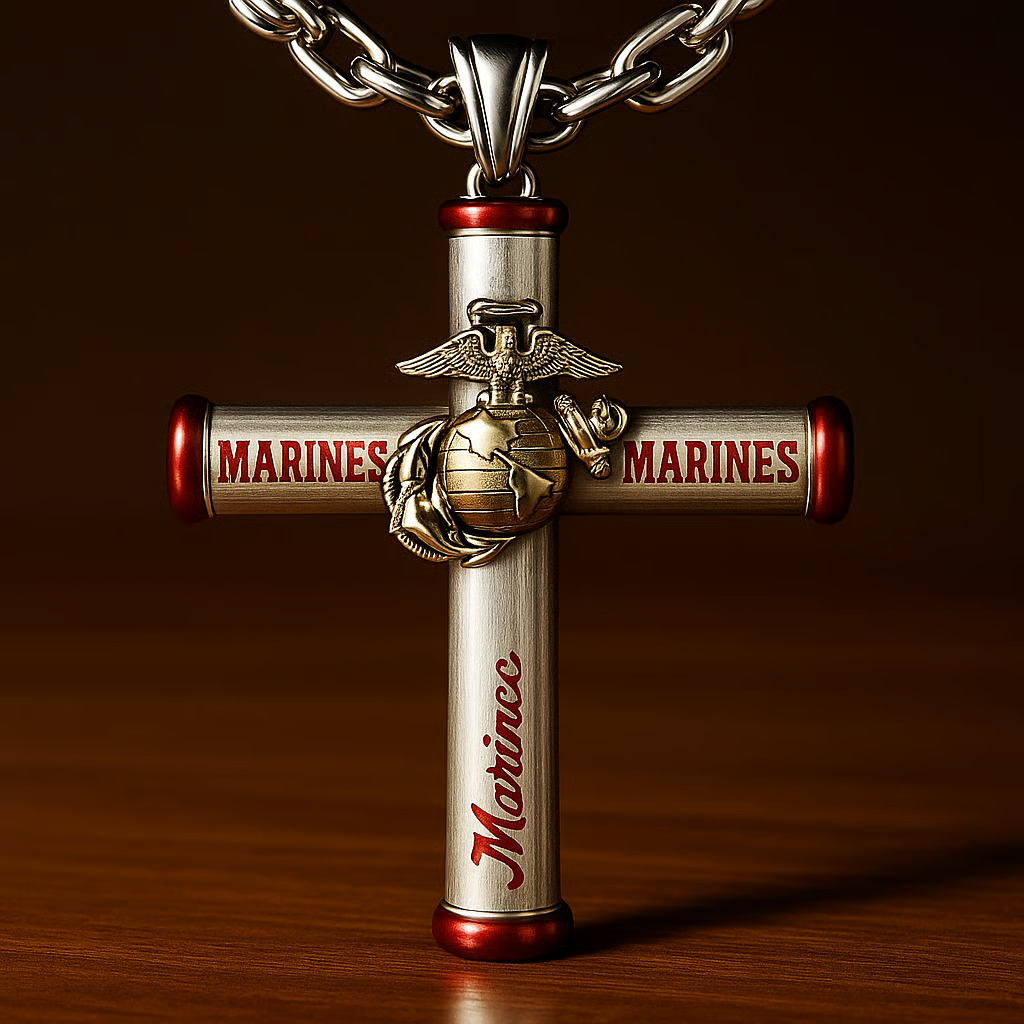USMC Cross Pendant