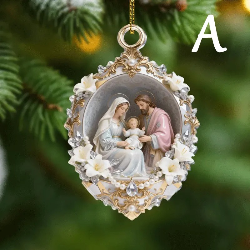 Holy Family Christmas Ornament