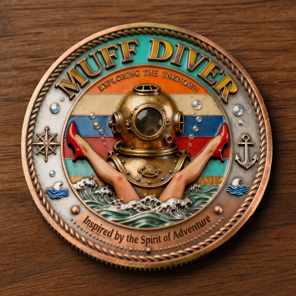 🏆Flash Sale 60% OFF - 🍻 “Muff Diver – Exploring the Realm of Adventure” Commemorative Coin ⚓️