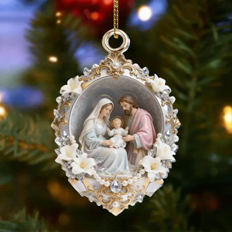 Holy Family Christmas Ornament