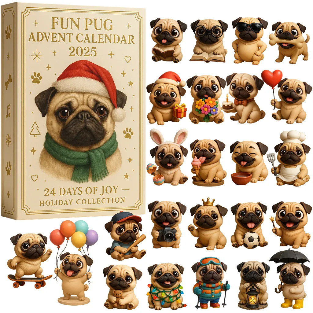 Fun Pug Advent Calendar 2025