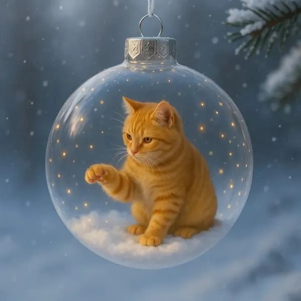 🔥Last Day 49% OFF - Cute Cat Christmas Ornaments Collection