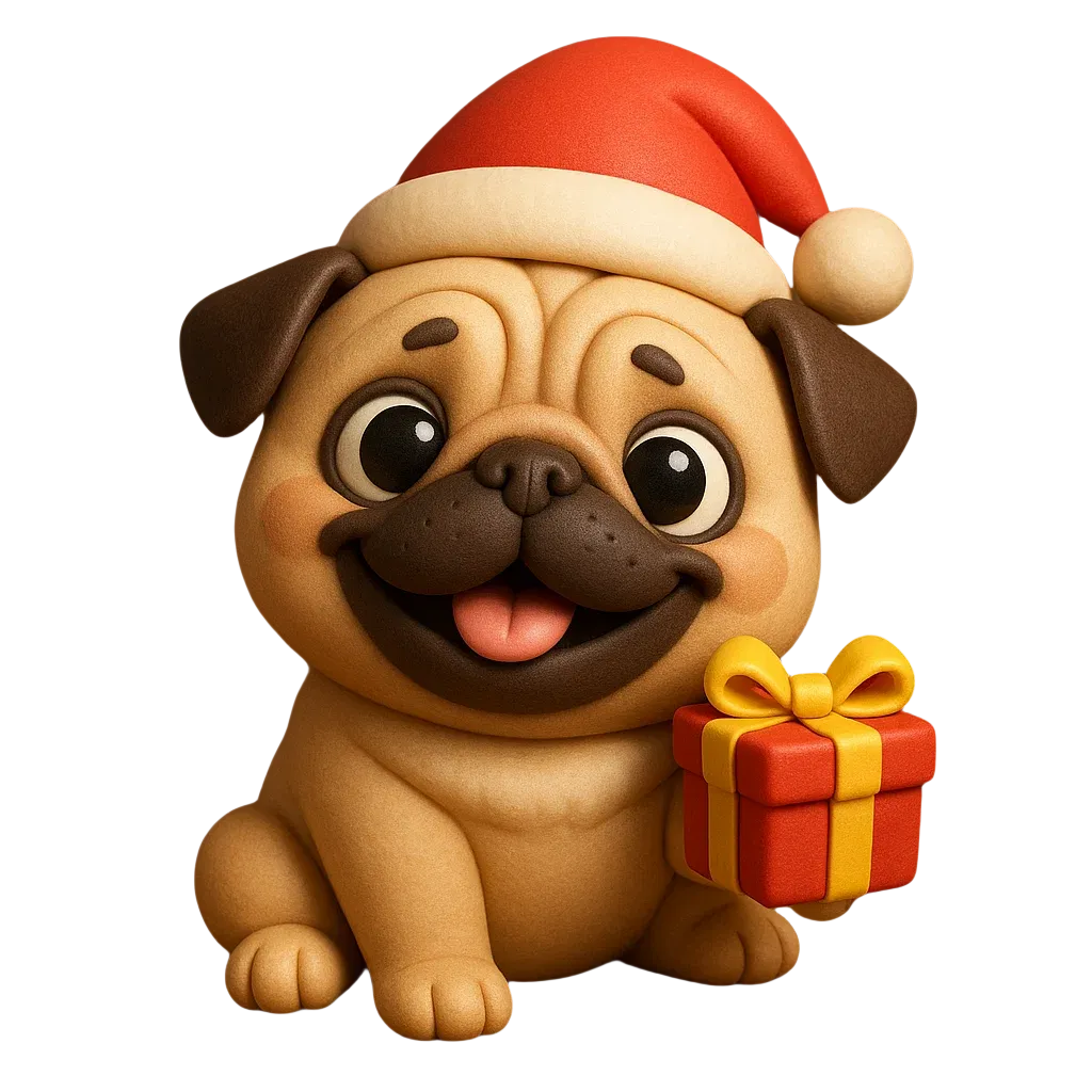 Fun Pug Advent Calendar 2025