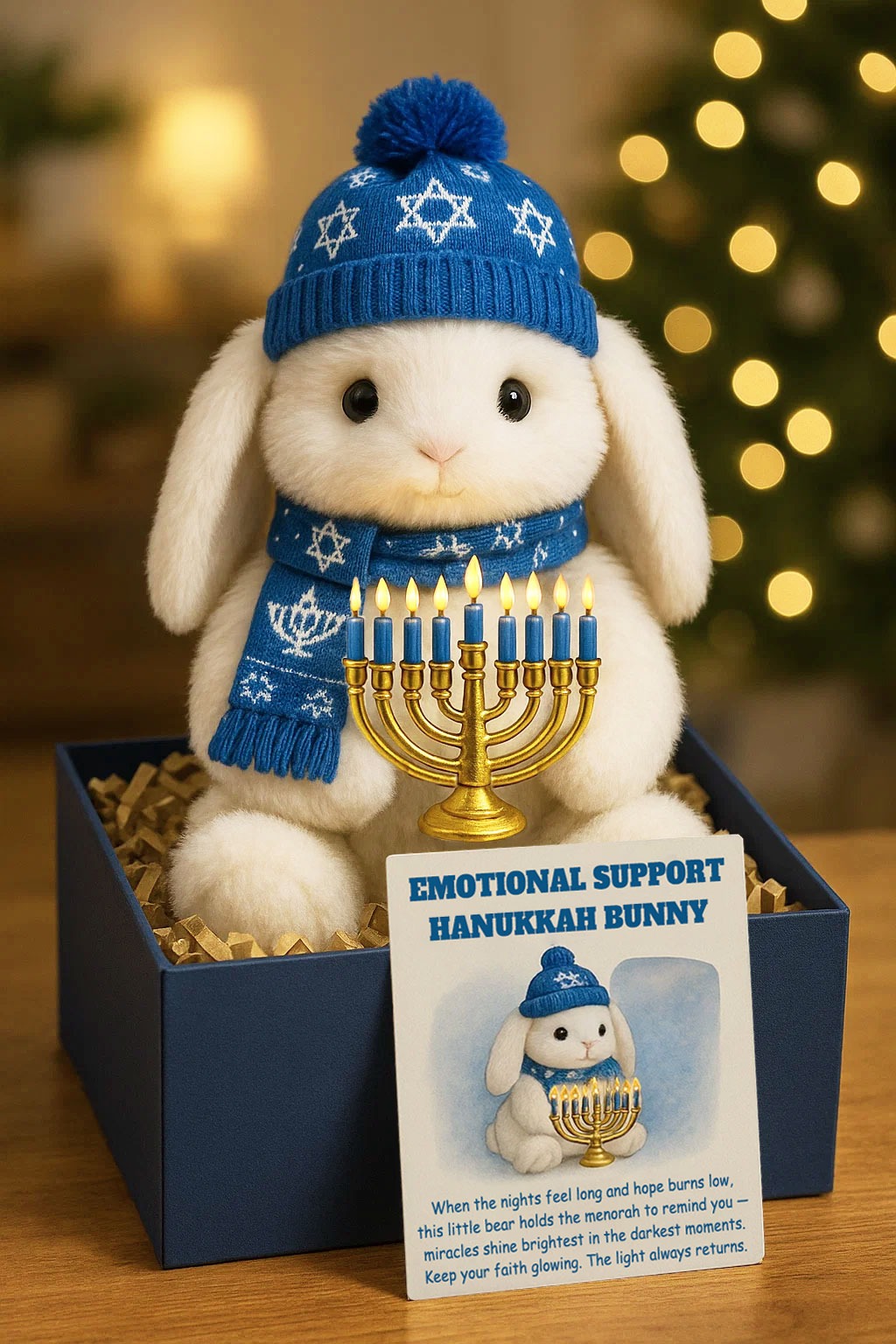 Emotional Support Hanukkah Bear