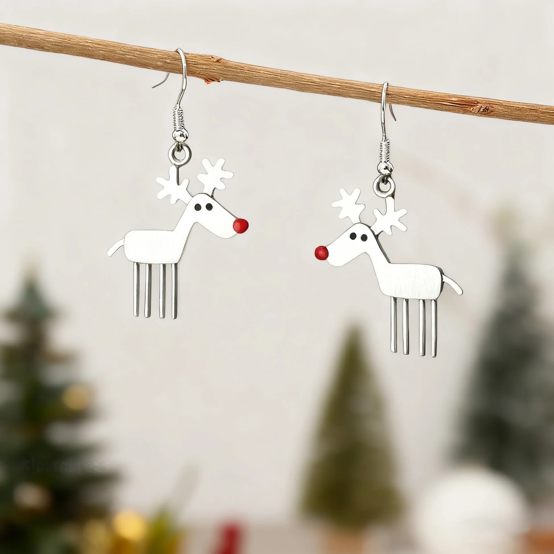 Vintage Rudolph Earrings