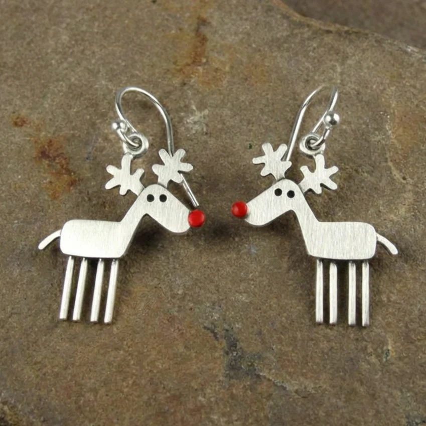 Vintage Rudolph Earrings