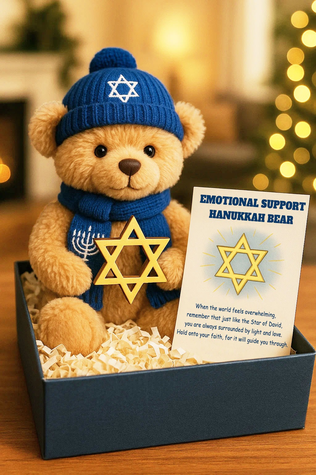 Emotional Support Hanukkah Bear