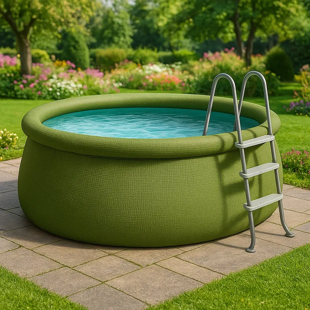 Piscine autoportée ronde avec échelle et filtre à cartouche vert/blanc 300x300x90 cm zulMqgzA26tM-Meuzen