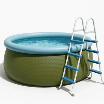 Piscine autoportée verte/bleue 305x305x76 cm avec échelle et filtre à cartouche fCEHkIyy12ej-Meuzen