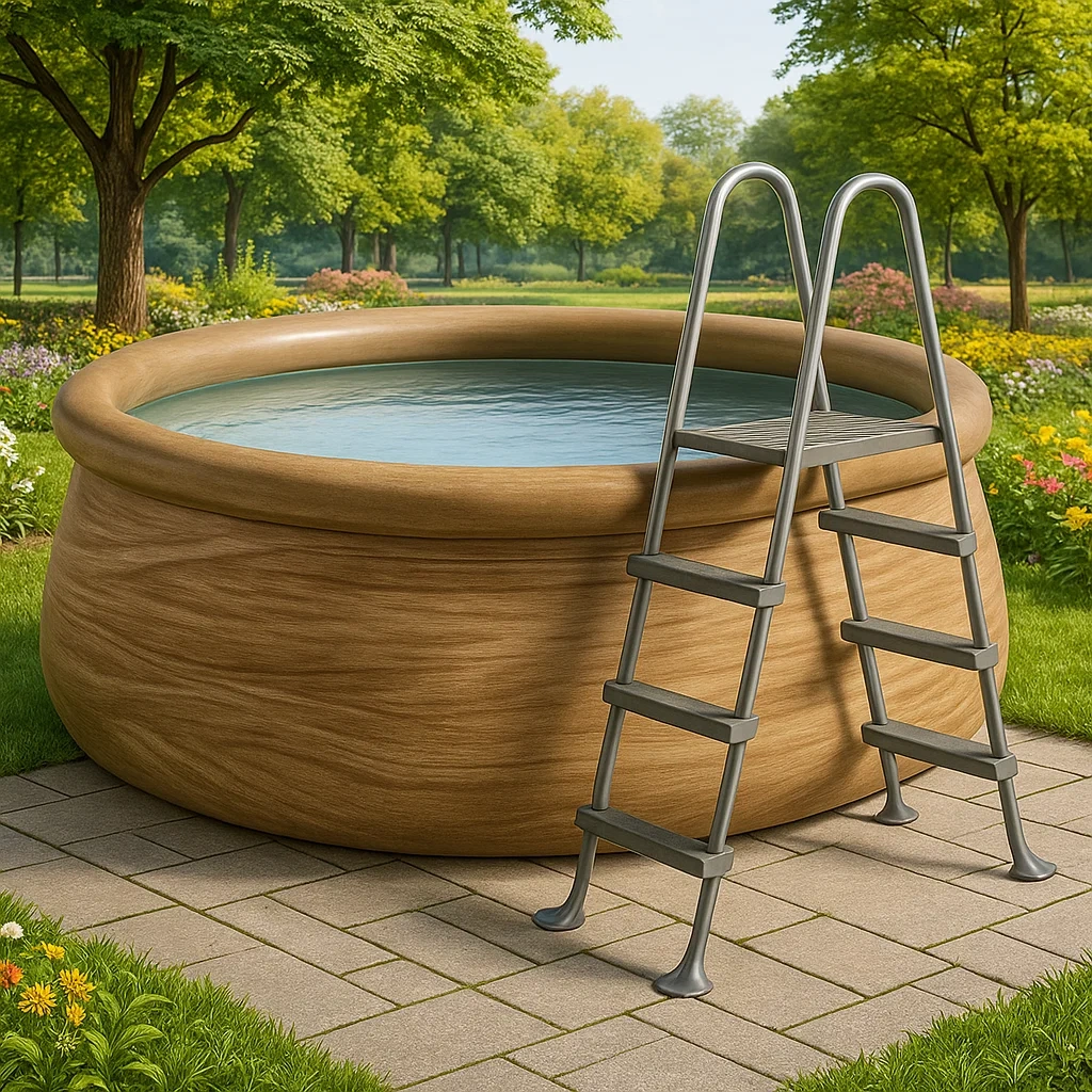 Piscine autoportée 300x300x70 cm avec échelle seykEKrZ34xy-Meuzen