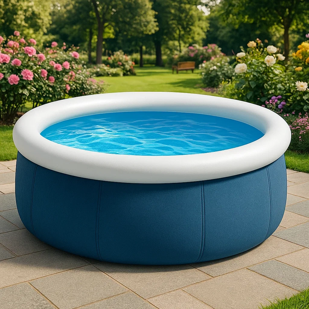 Piscine autoportée ronde avec échelle et filtre à cartouche bleu foncé/blanc 290x290x86 cm fTeEIyHq44ny-Meuzen