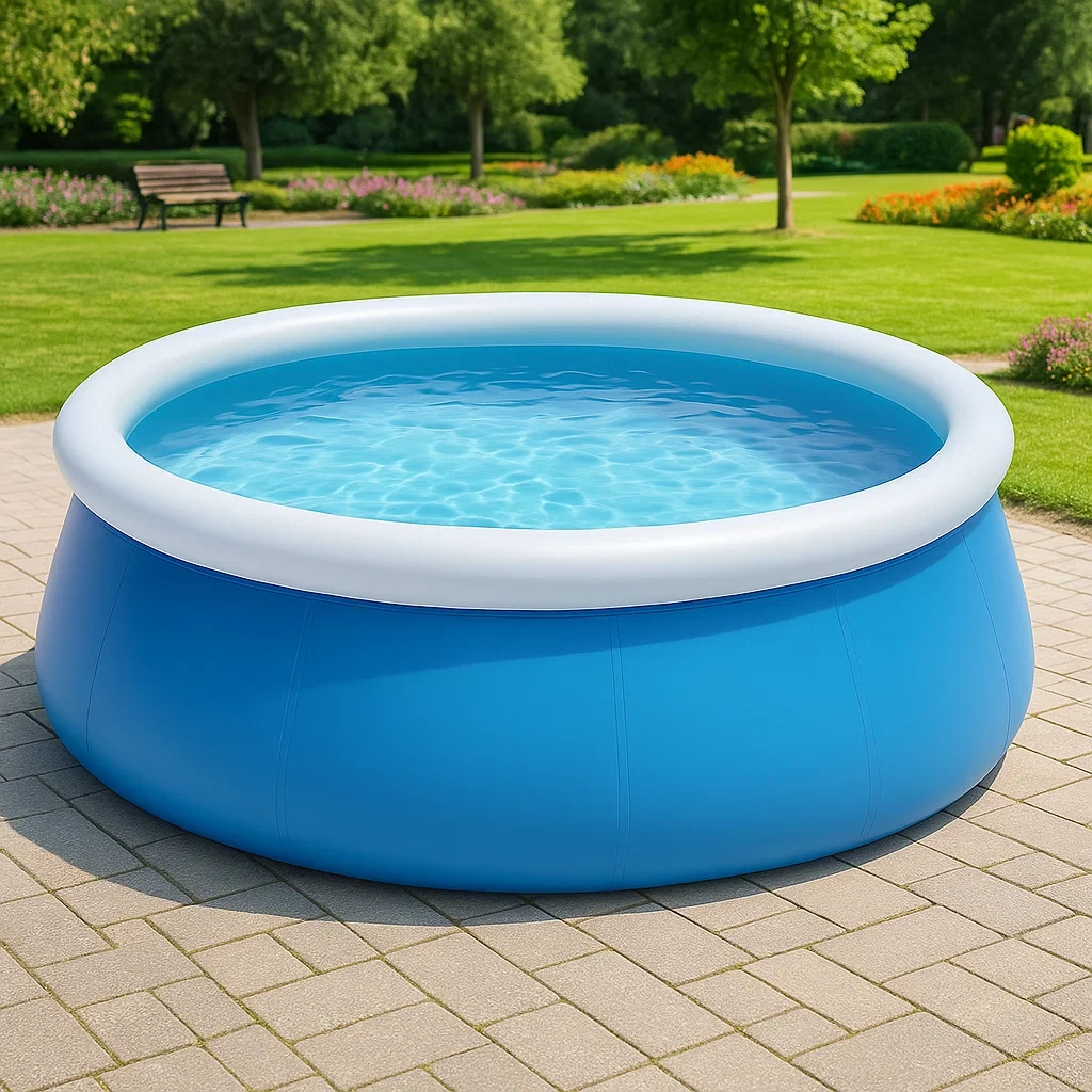 Piscine autoportée bleu/blanc 305x305x76 cm avec échelle et filtre à cartouche UBUlVzqn51ET-Meuzen