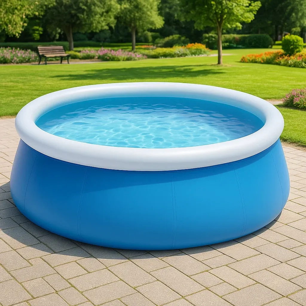 Piscine autoportée bleu/blanc 305x305x76 cm avec échelle et filtre à cartouche UBUlVzqn51ET-Meuzen