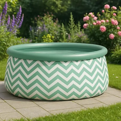 Piscine autoportée 472x472x104 cm, couleur vert / blanc, avec échelle, avec filtre TpBVcduy59gN-Meuzen