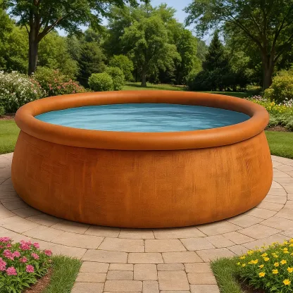 Piscine autoportée 300x300x70 cm avec échelle ltTirgPu64ZO-Meuzen