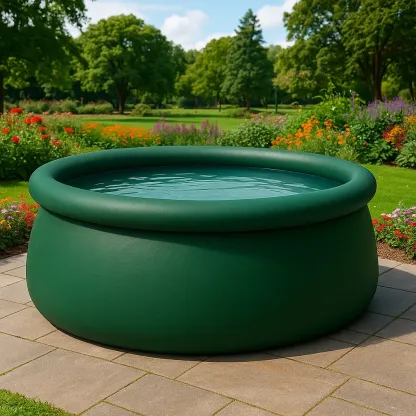 Piscine autoportée 472x472x104 cm, couleur vert foncé, avec échelle, avec filtre sLJaWpCy77NQ-Meuzen