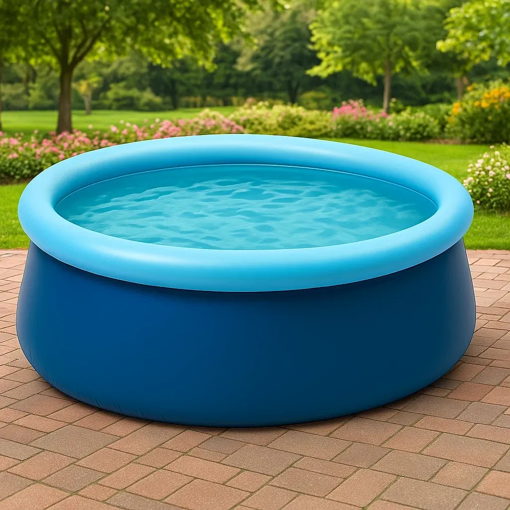 Piscine autoportée bleu/bleu clair 305x305x76 cm avec échelle et filtre à cartouche AscbGocp87Kj-Meuzen