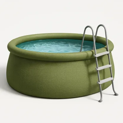 Piscine autoportée ronde avec échelle et filtre à cartouche vert/blanc 300x300x90 cm zulMqgzA26tM-Meuzen