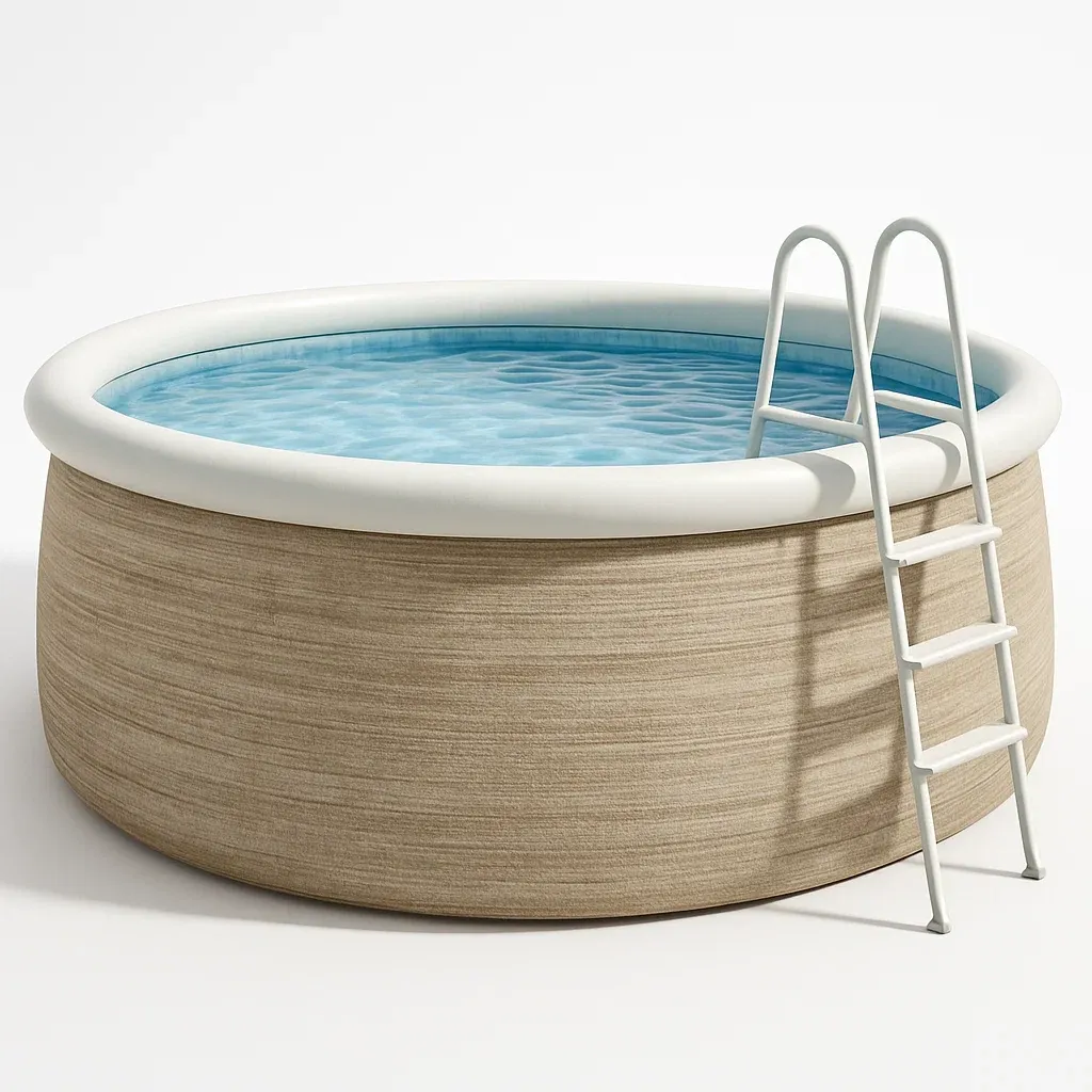 Piscine autoportée 472x472x104 cm, couleur beige / Blanc, avec échelle, avec filtre RDIRXPxZ35tP-Meuzen