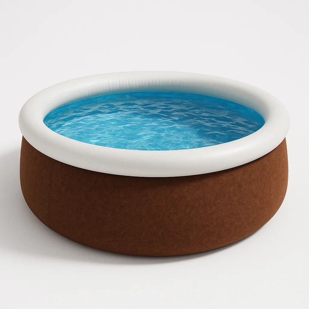 Piscine autoportée marron/blanc 305x305x76 cm avec échelle et filtre à sable gYdJsoJL39UQ-Meuzen