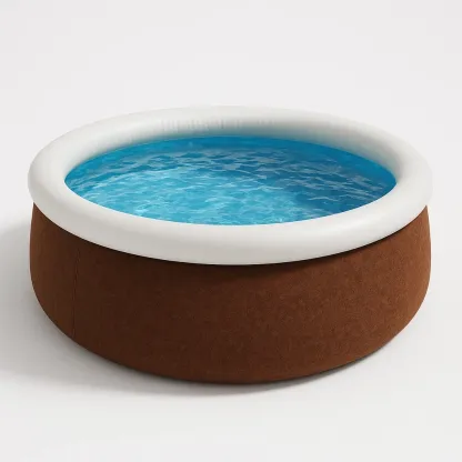 Piscine autoportée marron/blanc 305x305x76 cm avec échelle et filtre à sable gYdJsoJL39UQ-Meuzen