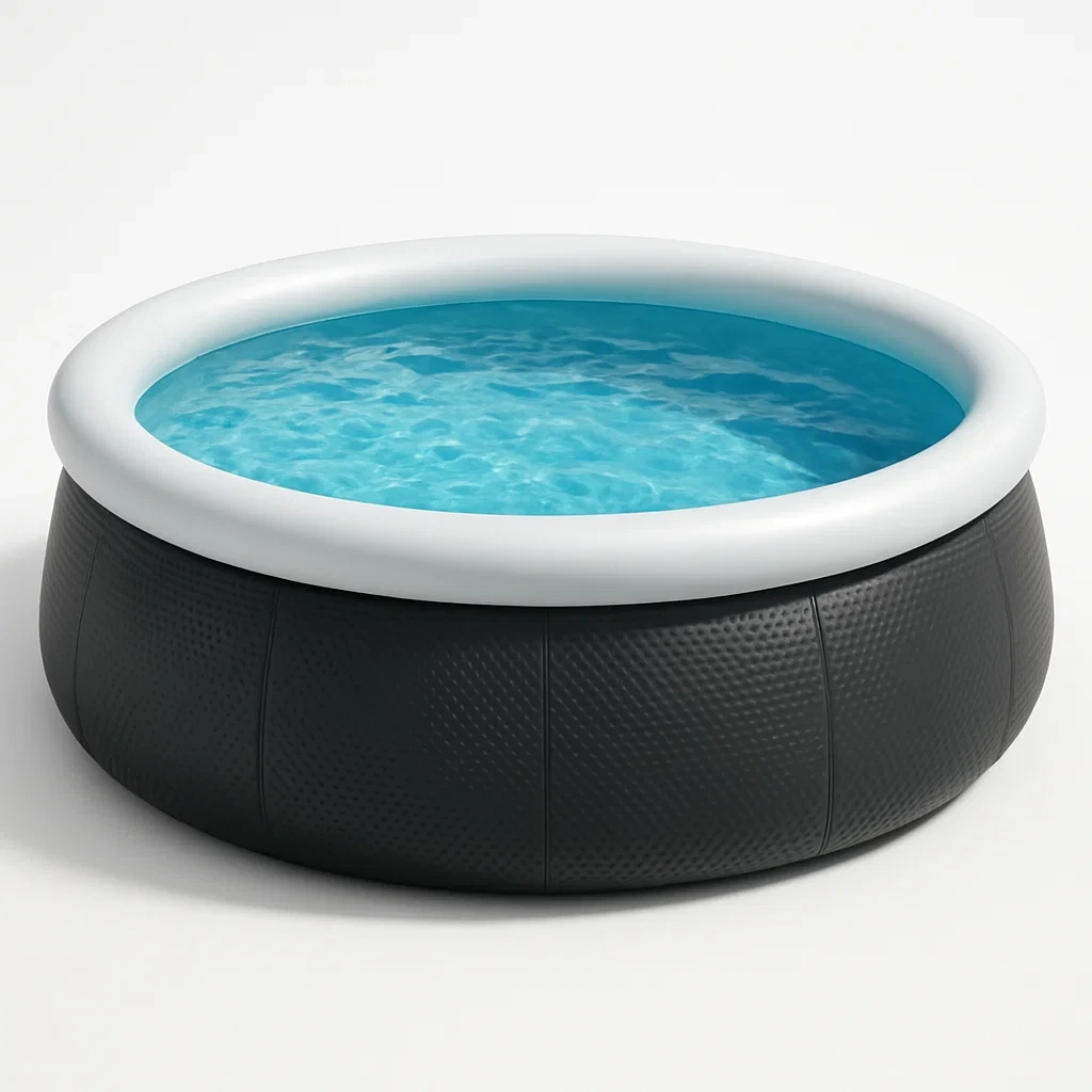 Piscine autoportée noir/blanc 305x305x76 cm avec échelle et filtre à cartouche TrzRiGbR45Hr-Meuzen