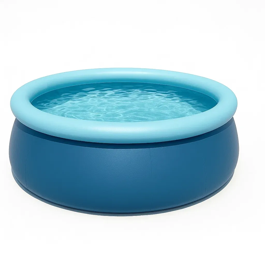 Piscine autoportée bleu moyen/bleu clair 300x300x76 cm avec échelle et filtre à cartouche pfcxuZAs54LI-Meuzen