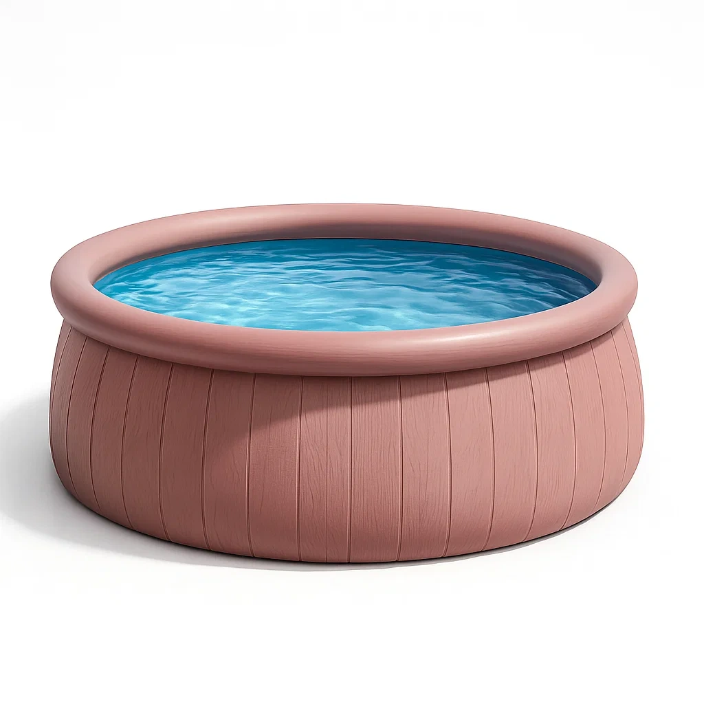 Piscine autoportée rose 366x366x122 cm avec échelle avec filtre à cartouche ooyEyIyS61lm-Meuzen