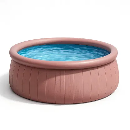 Piscine autoportée rose 366x366x122 cm avec échelle avec filtre à cartouche ooyEyIyS61lm-Meuzen