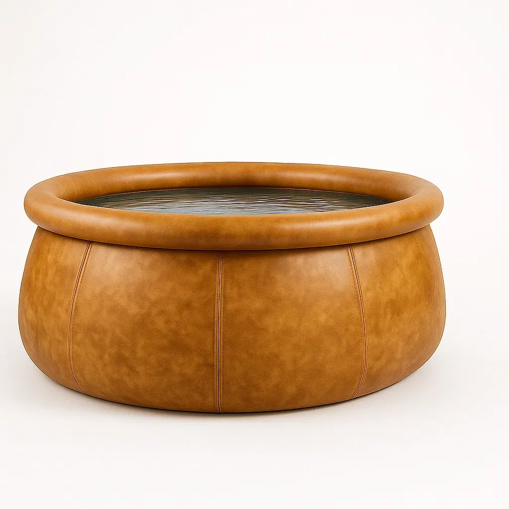 Piscine autoportée marron clair 366x366x76 cm avec échelle et filtre à cartouche voeAYKhJ63IX-Meuzen