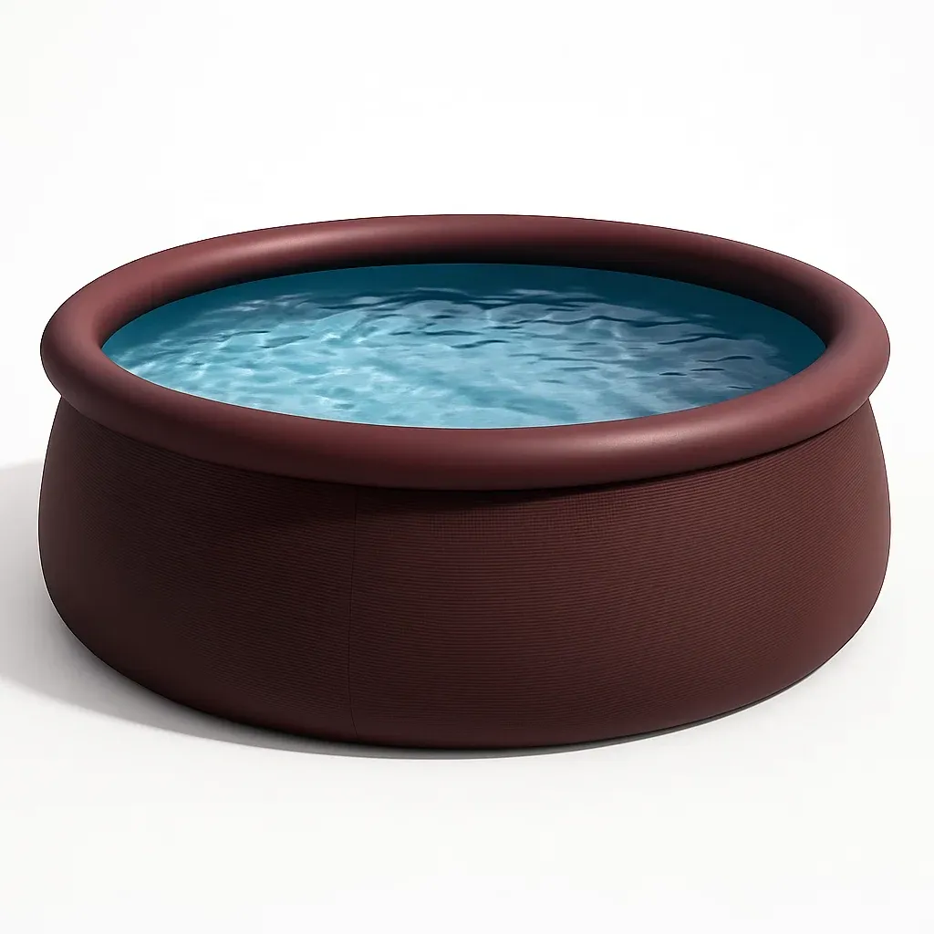 Piscine autoportée bordeaux 300x300x76 cm avec échelle et filtre à cartouche ebfdQlet66qs-Meuzen