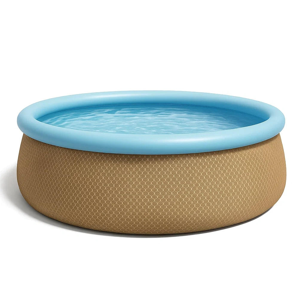 Piscine autoportée 472x472x104 cm, couleur beige / bleu, avec échelle, avec filtre zjGGfNUw71Xs-Meuzen