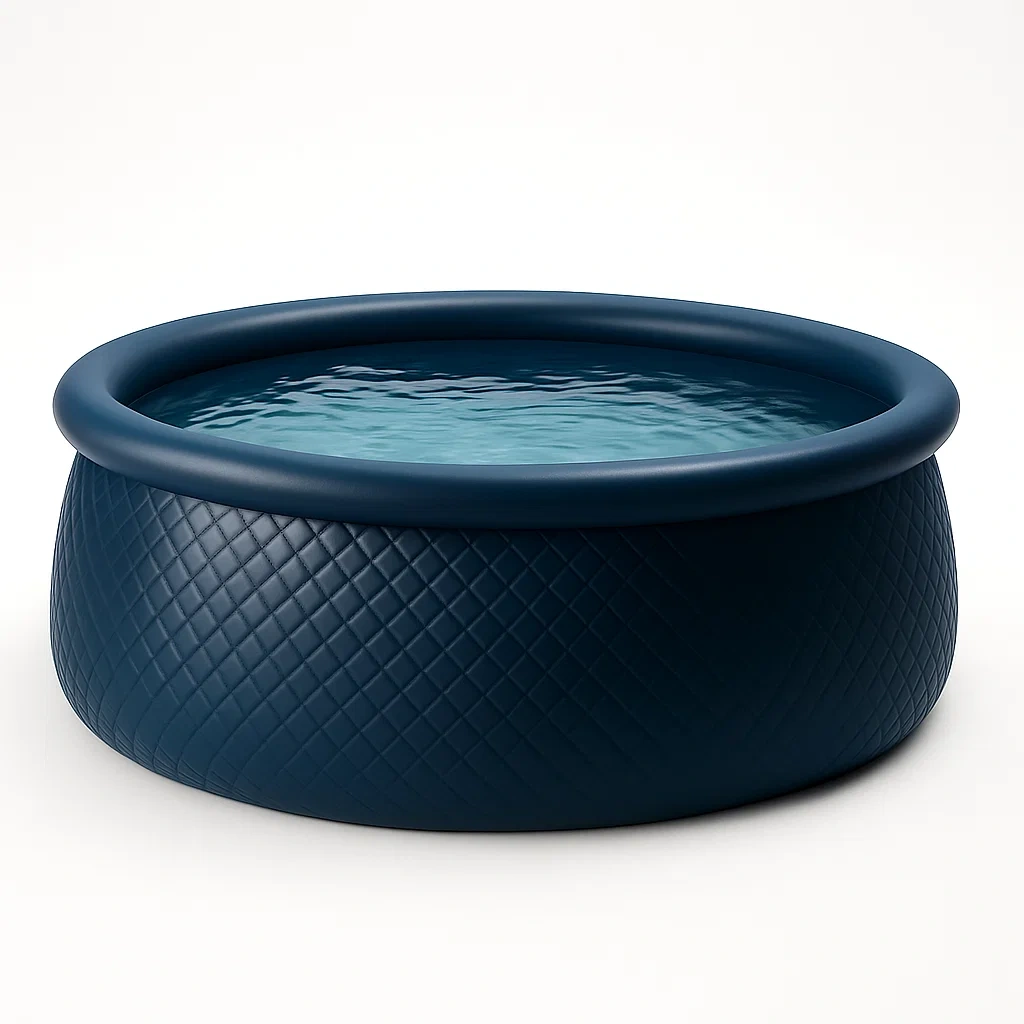 Piscine autoportée ronde avec échelle et filtre à cartouche bleu foncé 300x300x76 cm OavrXoQO74tP-Meuzen