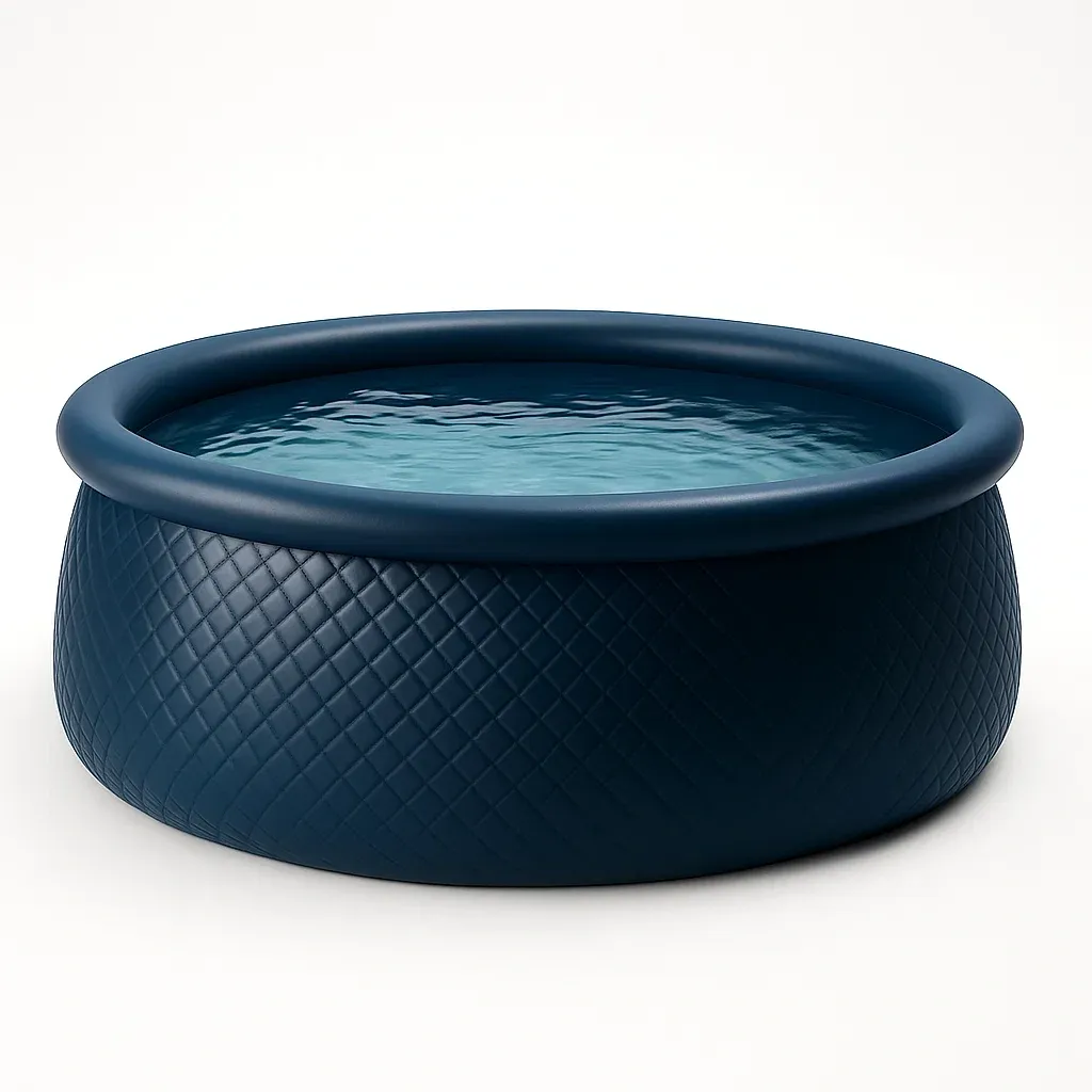 Piscine autoportée ronde avec échelle et filtre à cartouche bleu foncé 300x300x76 cm OavrXoQO74tP-Meuzen