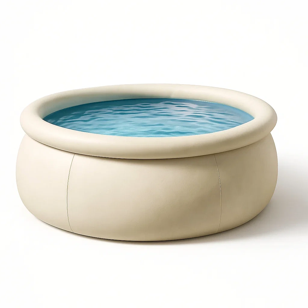 Piscine autoportée ivoire 366x366x76 cm avec échelle et filtre à sable KQSIqPmb75Ur-Meuzen