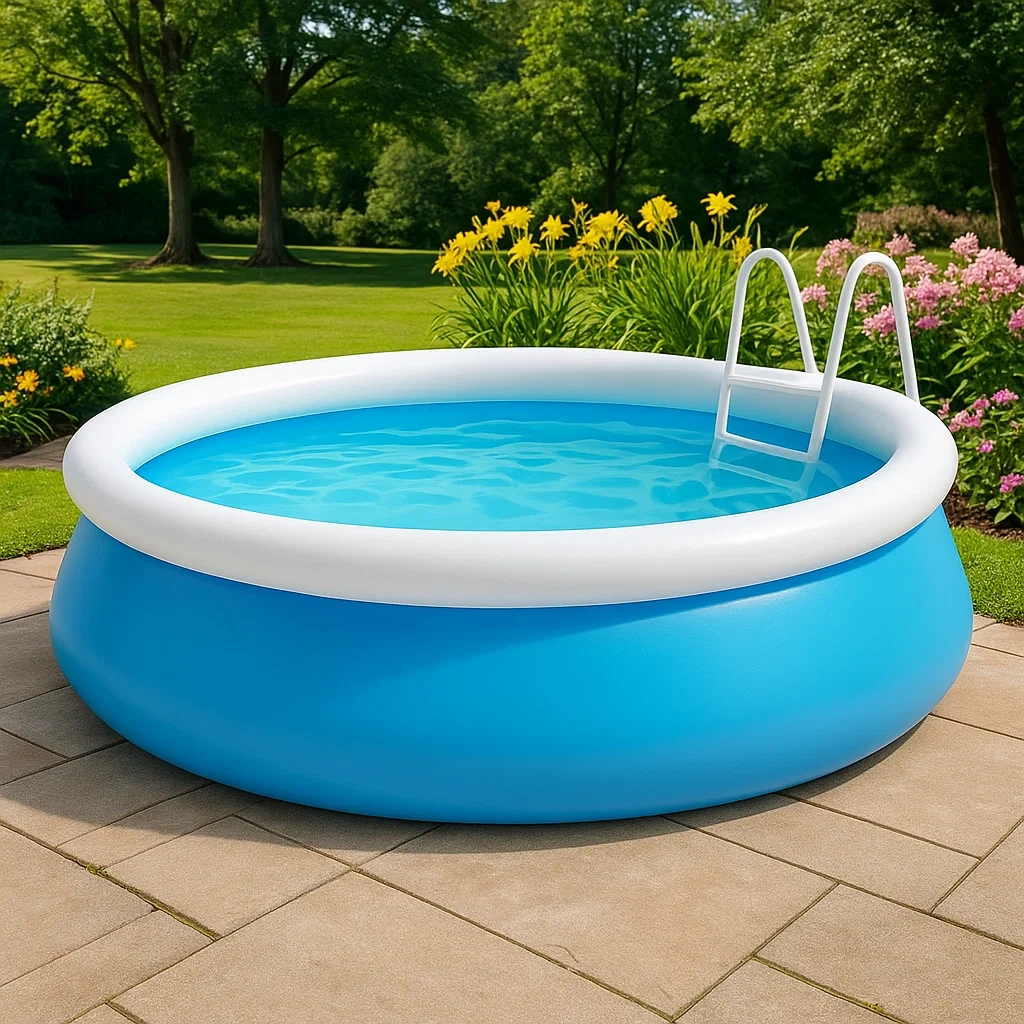 Piscine autoportée 300x300x70 cm avec échelle et filtre à cartouche jMEHguZcO4HS-Meuzen