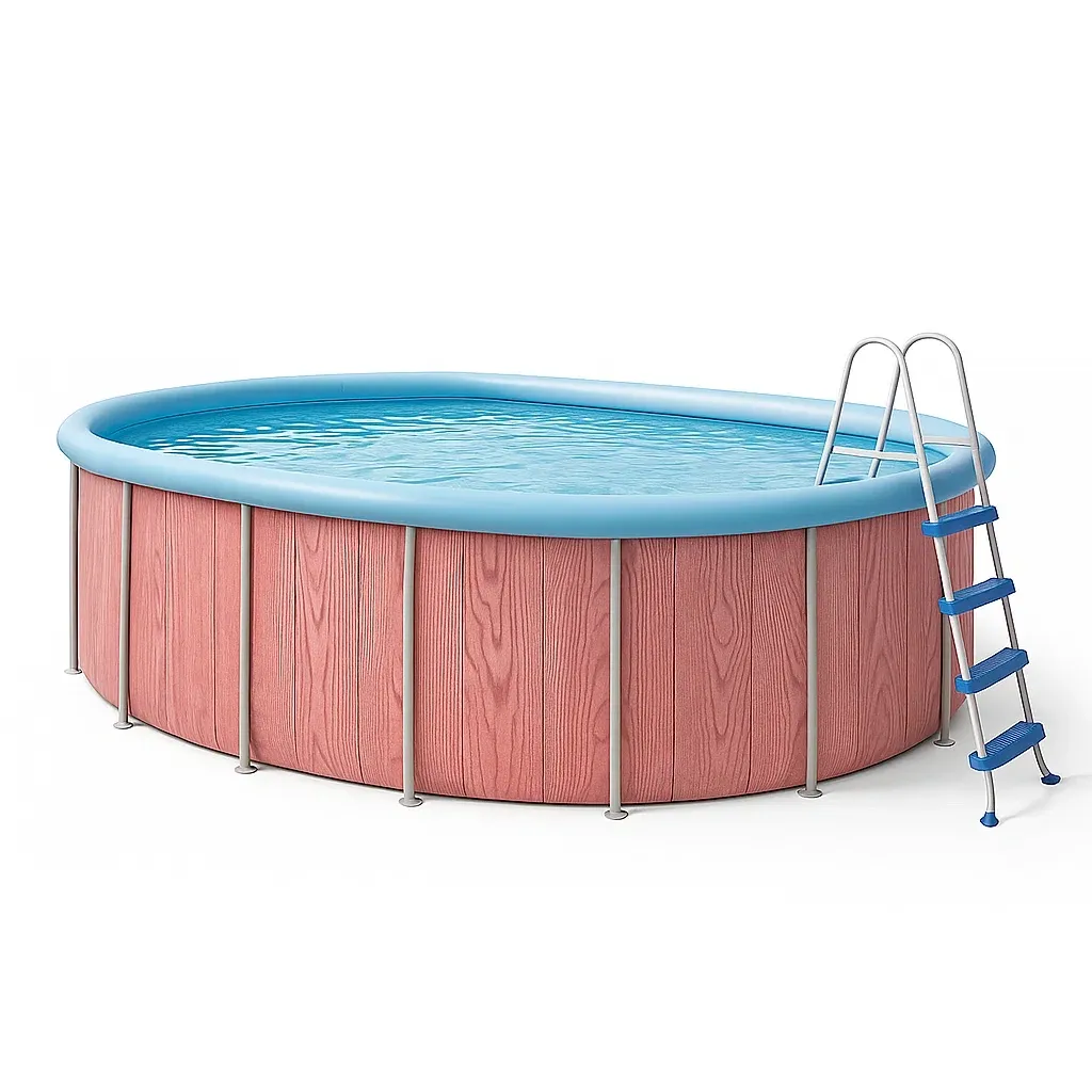 Piscine tubulaire ovale 407x238x97 cm avec échelle VPOtjUi103iv-Meuzen