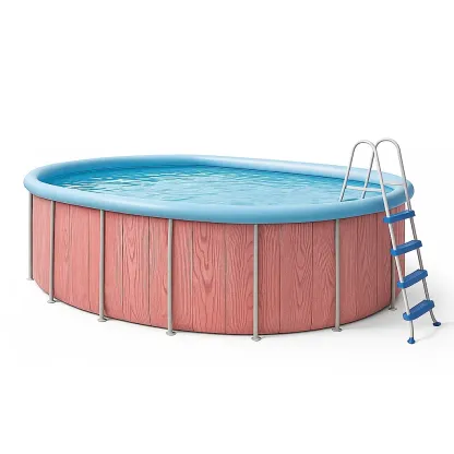 Piscine tubulaire ovale 407x238x97 cm avec échelle VPOtjUi103iv-Meuzen