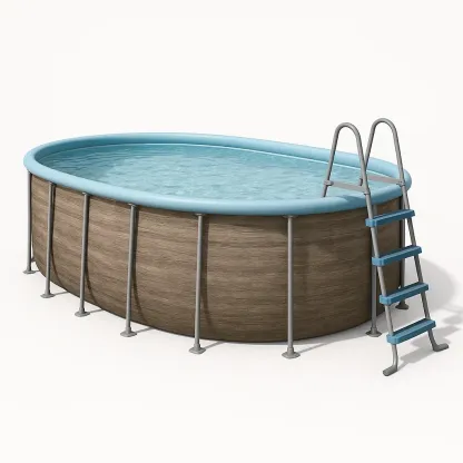 Piscine tubulaire ovale bois/bleu clair 407x238x97 cm avec échelle et filtre à cartouche ymaFmKoi89wU-Meuzen