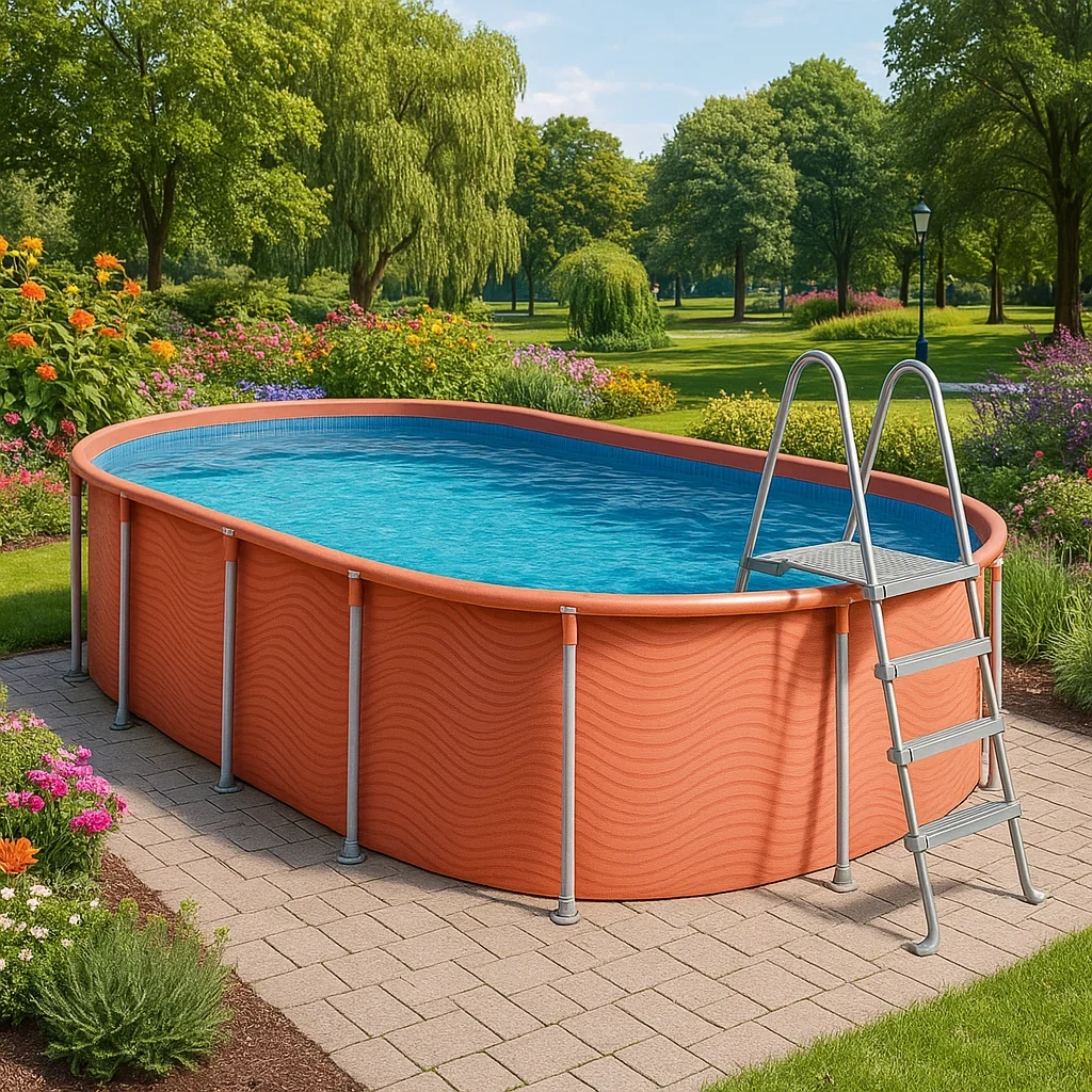 Piscine tubulaire ovale 407x238x97 cm avec échelle oXrMvRtC91vf-Meuzen