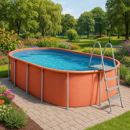 Piscine tubulaire ovale 407x238x97 cm avec échelle oXrMvRtC91vf-Meuzen