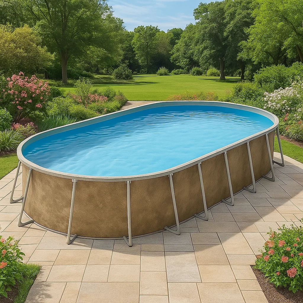 Piscine tubulaire ovale 407x238x97 cm avec échelle oAJCiFK109Sc-Meuzen