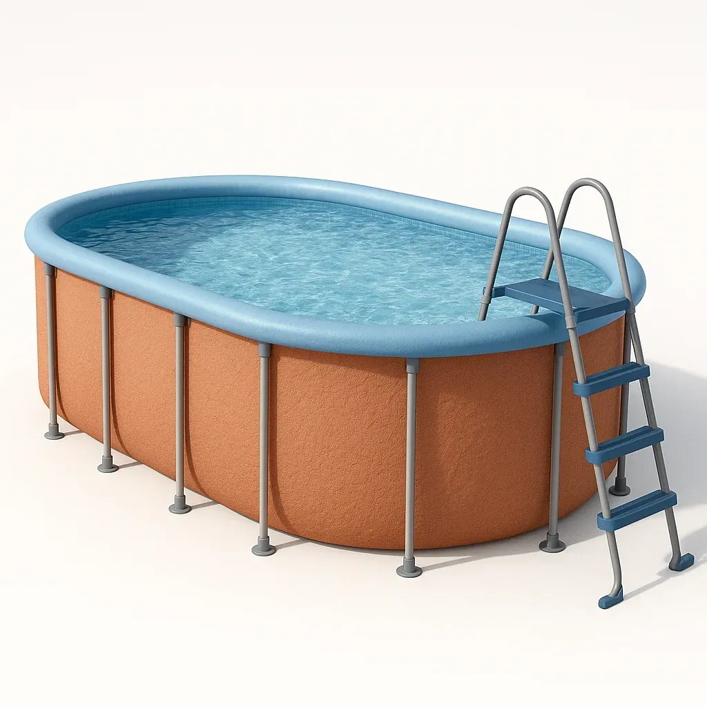 Piscine tubulaire ovale 407x238x97 cm  avec échelle rHHtgAHq97XN-Meuzen