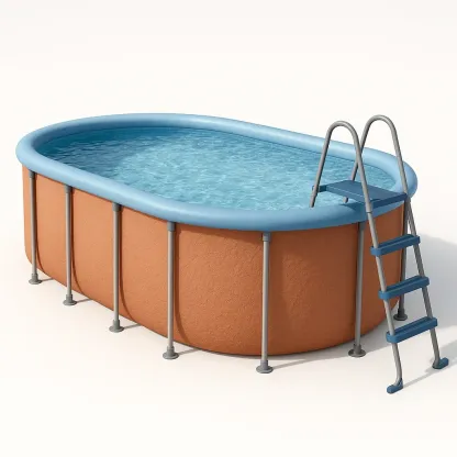Piscine tubulaire ovale 407x238x97 cm  avec échelle rHHtgAHq97XN-Meuzen