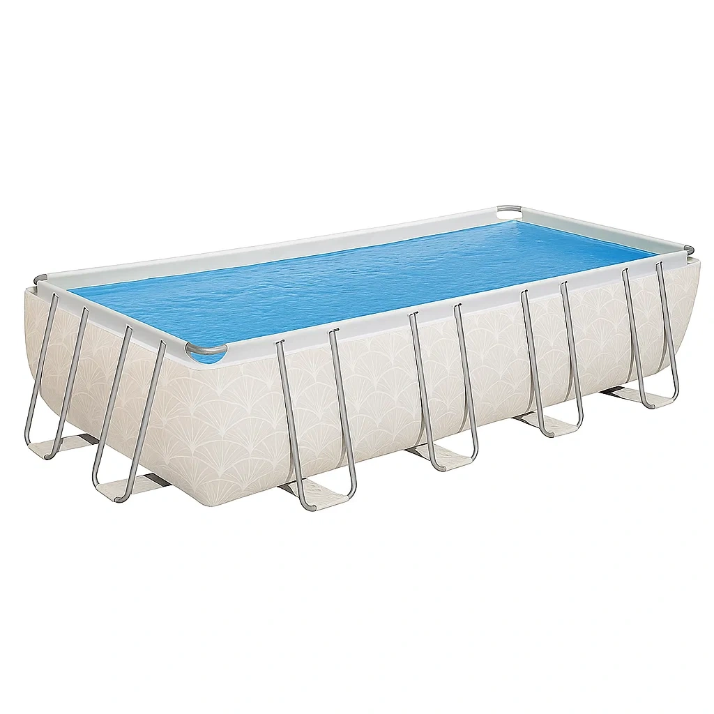 Piscine tubulaire rectangulaire 558x262x116 cm beige FSYEZgG184FU-Meuzen