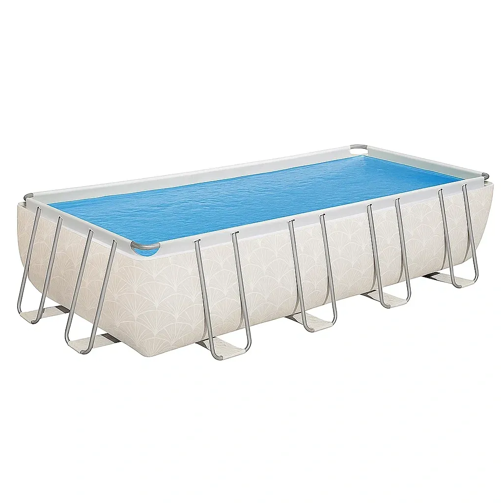 Piscine tubulaire rectangulaire 558x262x116 cm beige FSYEZgG184FU-Meuzen