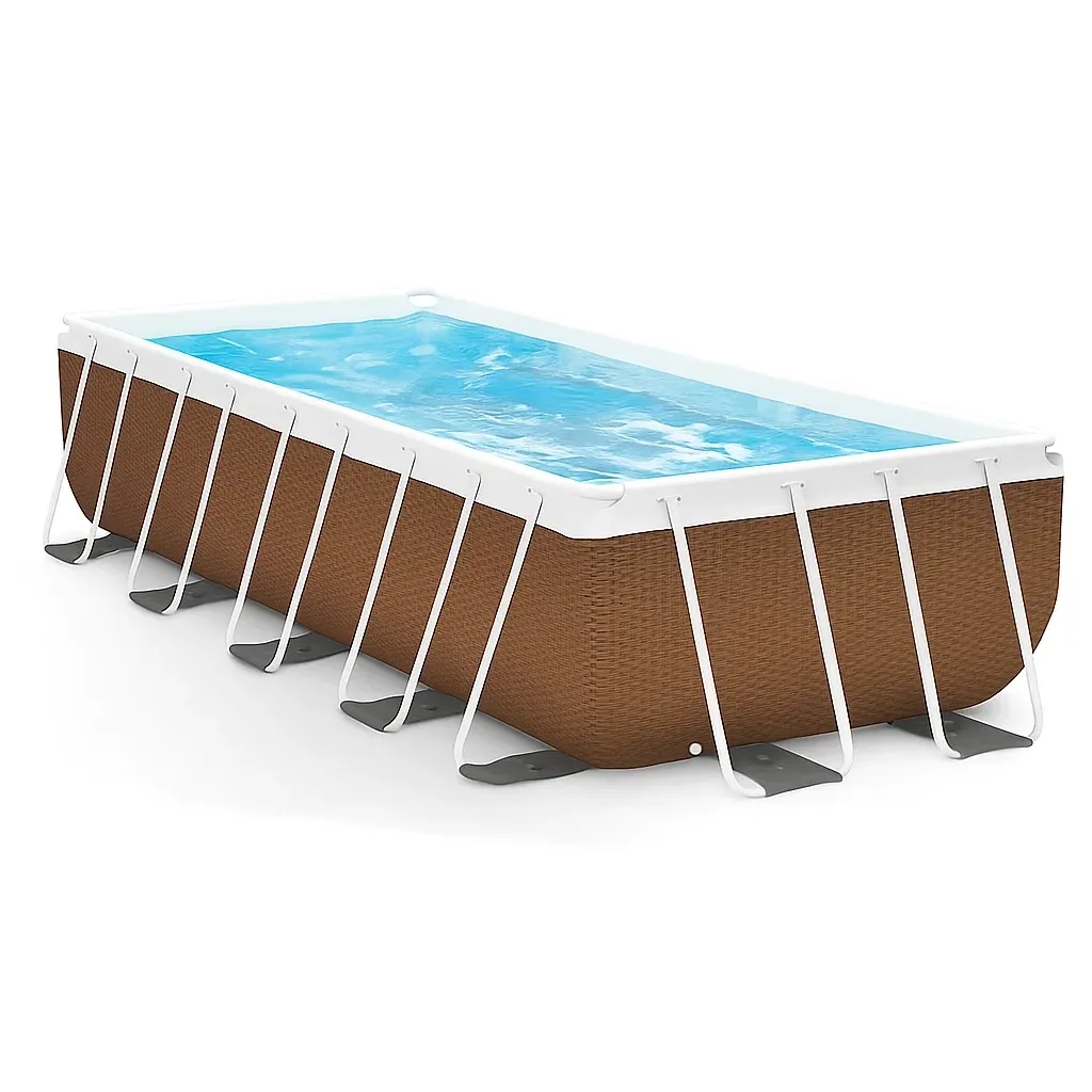 Piscine tubulaire rectangulaire 703x350x125 cm, couleur beige/ blanc avec échelle et filtre tcYRURh202Sw-Meuzen
