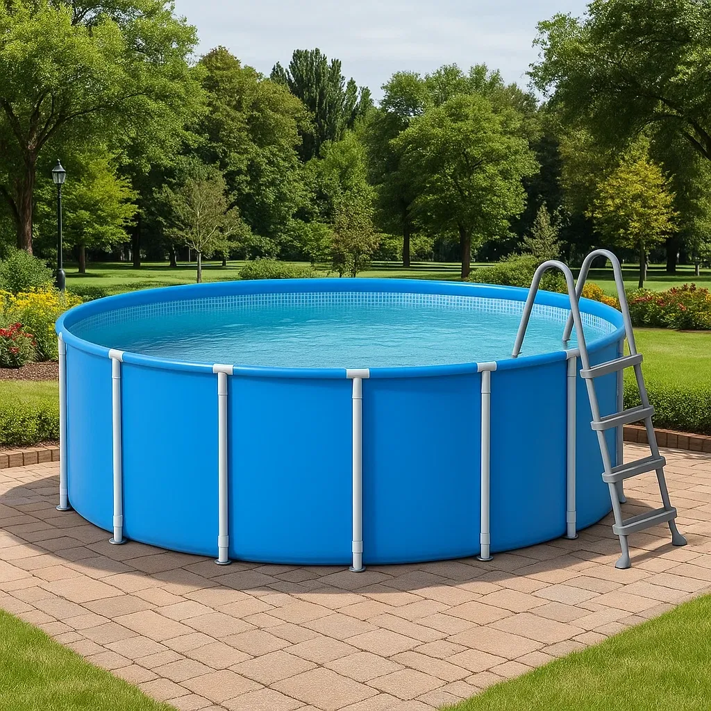 Piscine tubulaire ronde 355x97 cm bleu, avec échelle et filtre pYyTlZS244qf-Meuzen